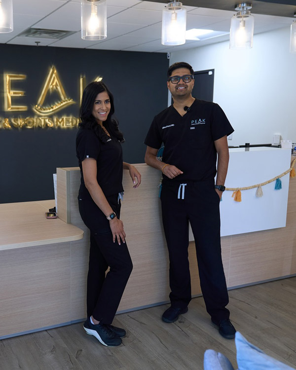 Meet Dr. Jill Kalariya and Brian Brown, PA-C at Peak Spine & Sports Medicine in Marlton and Collingswood, New Jersey